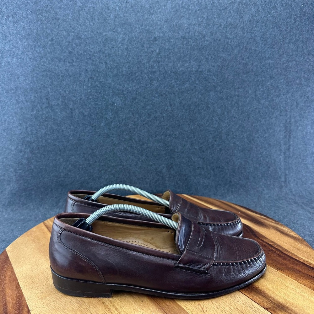Green Label Cole Haan 10096 Penny Loafer Cordovan Leather Shoe Sz 7.5M Made USA
